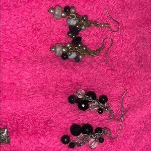 dangle stone earrings